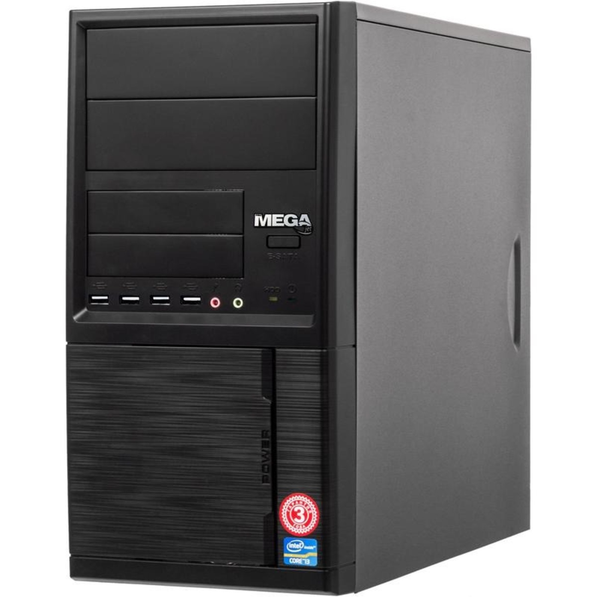 ПК ProMEGA Jet Office 310 MT i3 9100F (3.6) / 8Gb / 1Tb 7.2k / SSD120Gb / GT710 1Gb / Windows 10 Professional 64 / GbitEth / 400W / черный