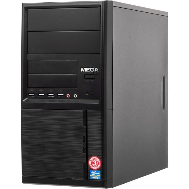 ПК ProMEGA Jet Office 310 MT i3 9100F (3.6) / 8Gb / 1Tb 7.2k / SSD120Gb / GT710 1Gb / Windows 10 Professional 64 / GbitEth / 400W / черный