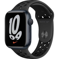Умные часы Apple Watch Series 7 45mm Aluminum Case with Nike Sport Band (Цвет: Midnight)