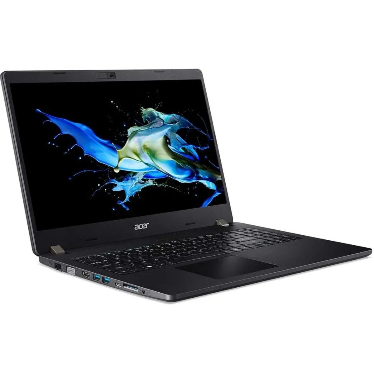 Ноутбук Acer TravelMate P2 TMP215-52-32WA Core i3 10110U 4Gb SSD256Gb Intel UHD Graphics 15.6 IPS FHD (1920x1080) Eshell black WiFi BT Cam (NX.VLLER.00M)