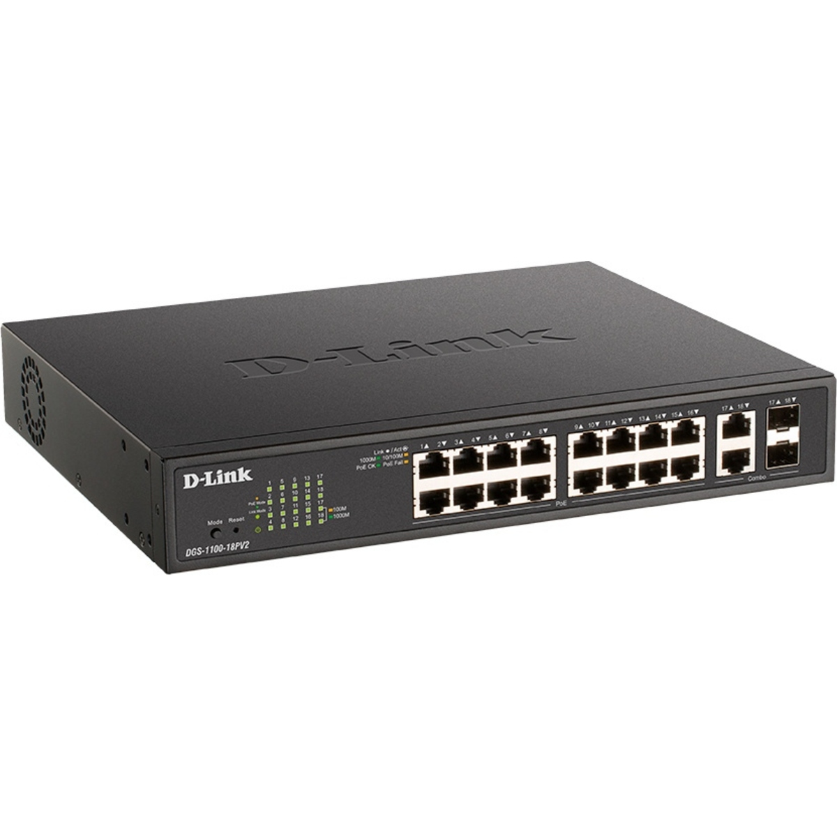 Коммутатор D-Link DGS-1100-18PV2/A