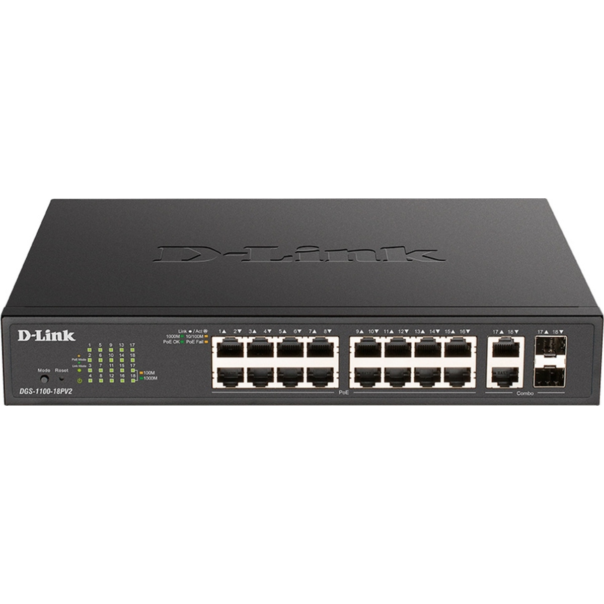 Коммутатор D-Link DGS-1100-18PV2/A