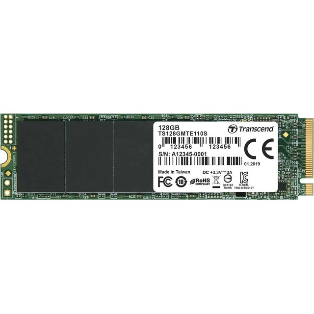 Накопитель SSD Transcend PCI-E 3.0 x4 128Gb TS128GMTE110S