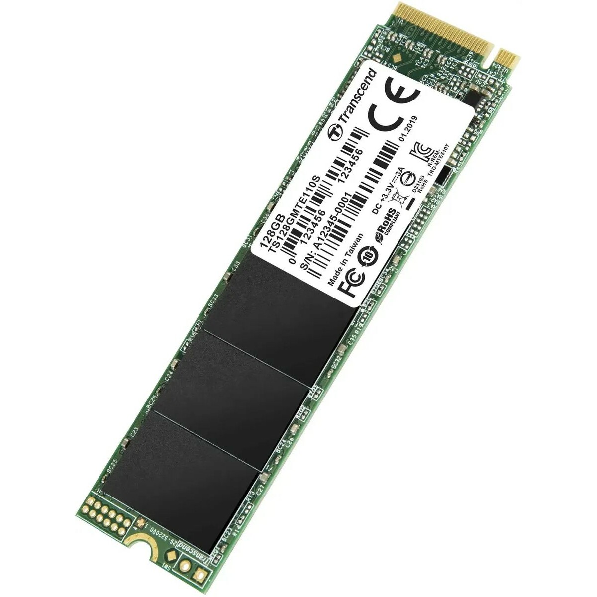 Накопитель SSD Transcend PCI-E 3.0 x4 128Gb TS128GMTE110S