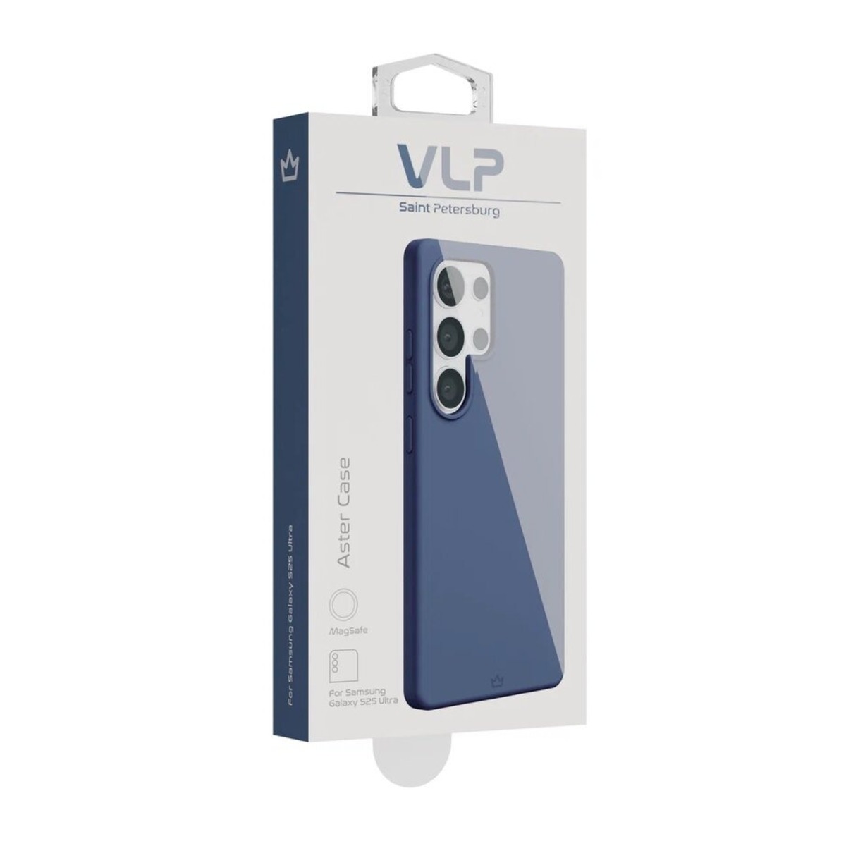 Чехол-накладка VLP Aster Case with MagSafe для смартфона Samsung Galaxy S25 Ultra (Цвет: Blue)