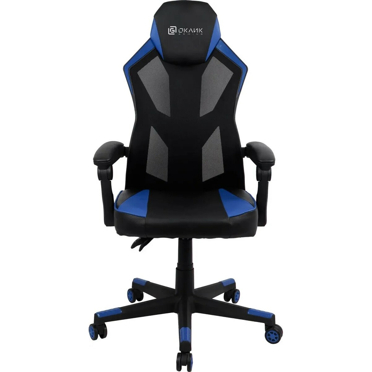 Кресло игровое Oklick -121G (Цвет: Black/Blue) 