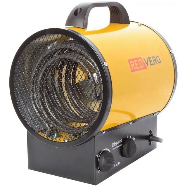 Тепловая пушка электрическая RedVerg RD-EHR5A / 380 (Цвет: Yellow / Black)