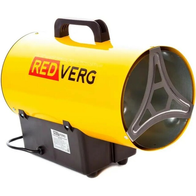 Тепловая пушка газовая RedVerg RD-GH12 (Цвет: Yellow / Black) Тепловая пушка газовая RedVerg RD-GH12 (Цвет: Yellow / Black)