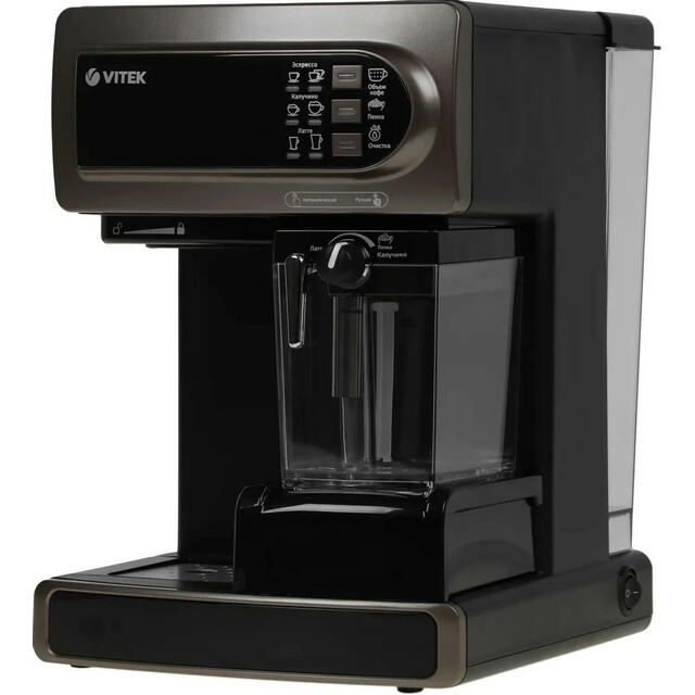 Кофеварка рожковая Vitek VT-1517 (Цвет: Brown) Кофеварка рожковая Vitek VT-1517 (Цвет: Brown)