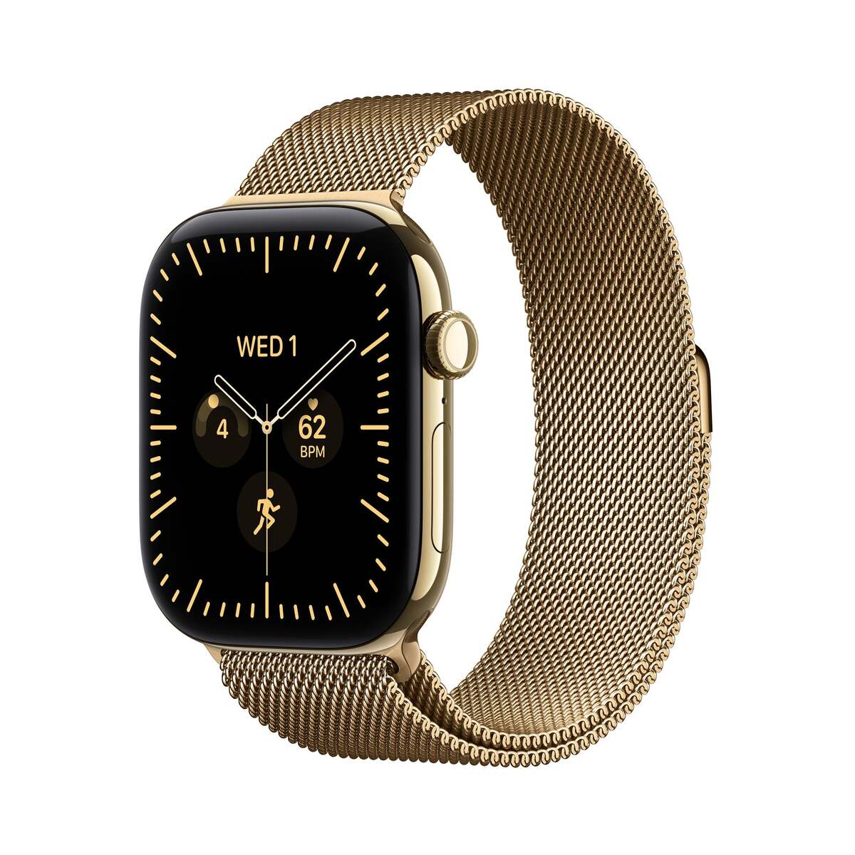 Умные часы Apple Watch Series 12 46mm Wi-Fi + Cellular Titanium Case M/L, золотистый