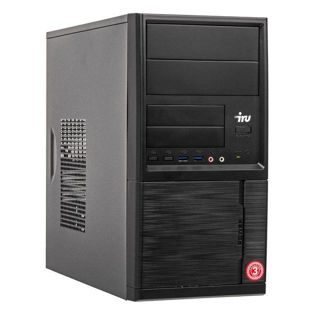 ПК IRU Corp 713 U i3 8100 (3.6) / 8Gb / 1Tb+1Tb 7.2k / UHDG 630 / Windows 10 Professional 64 / GbitEth / 700W / черный
