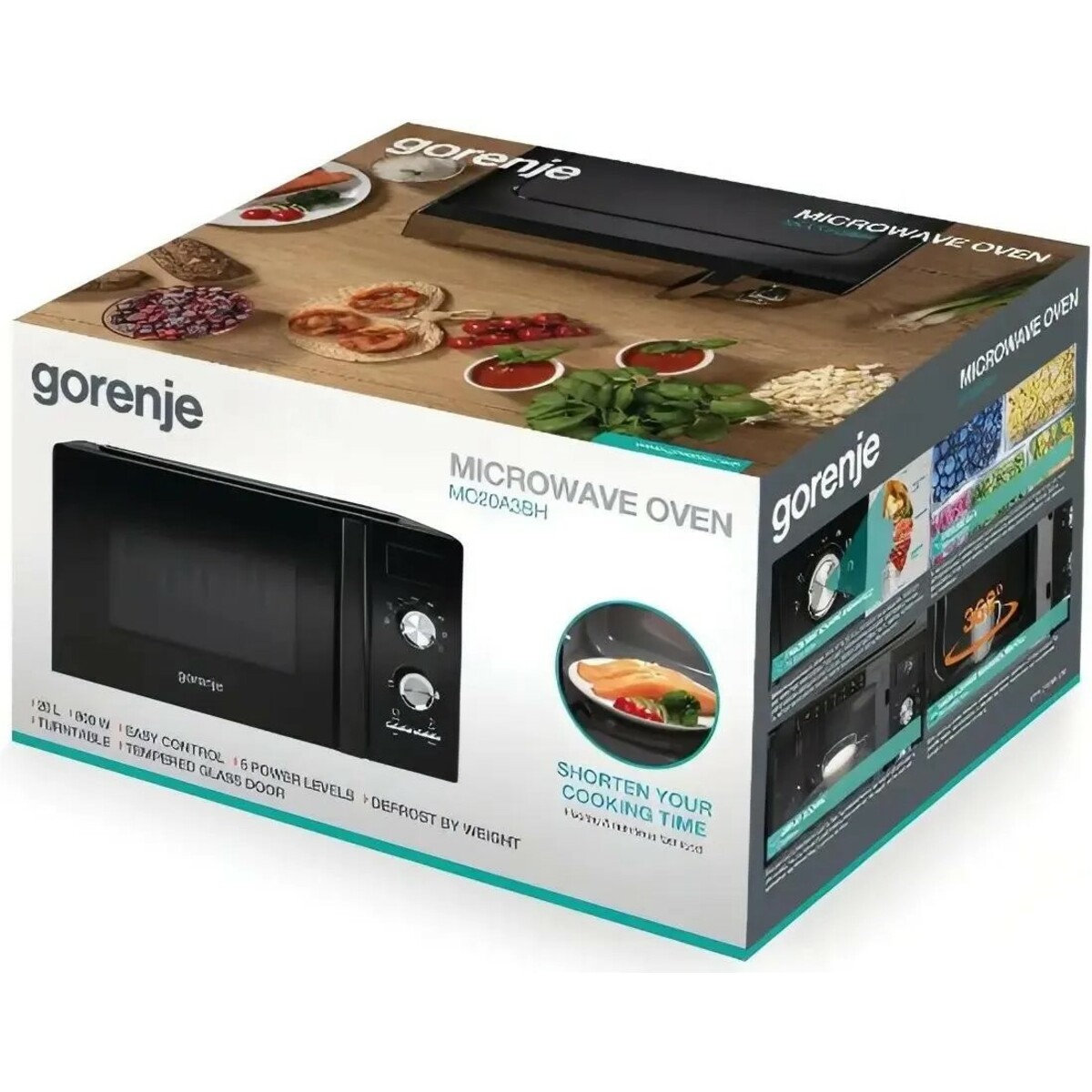 Микроволновая печь Gorenje MO20A3BH, черный