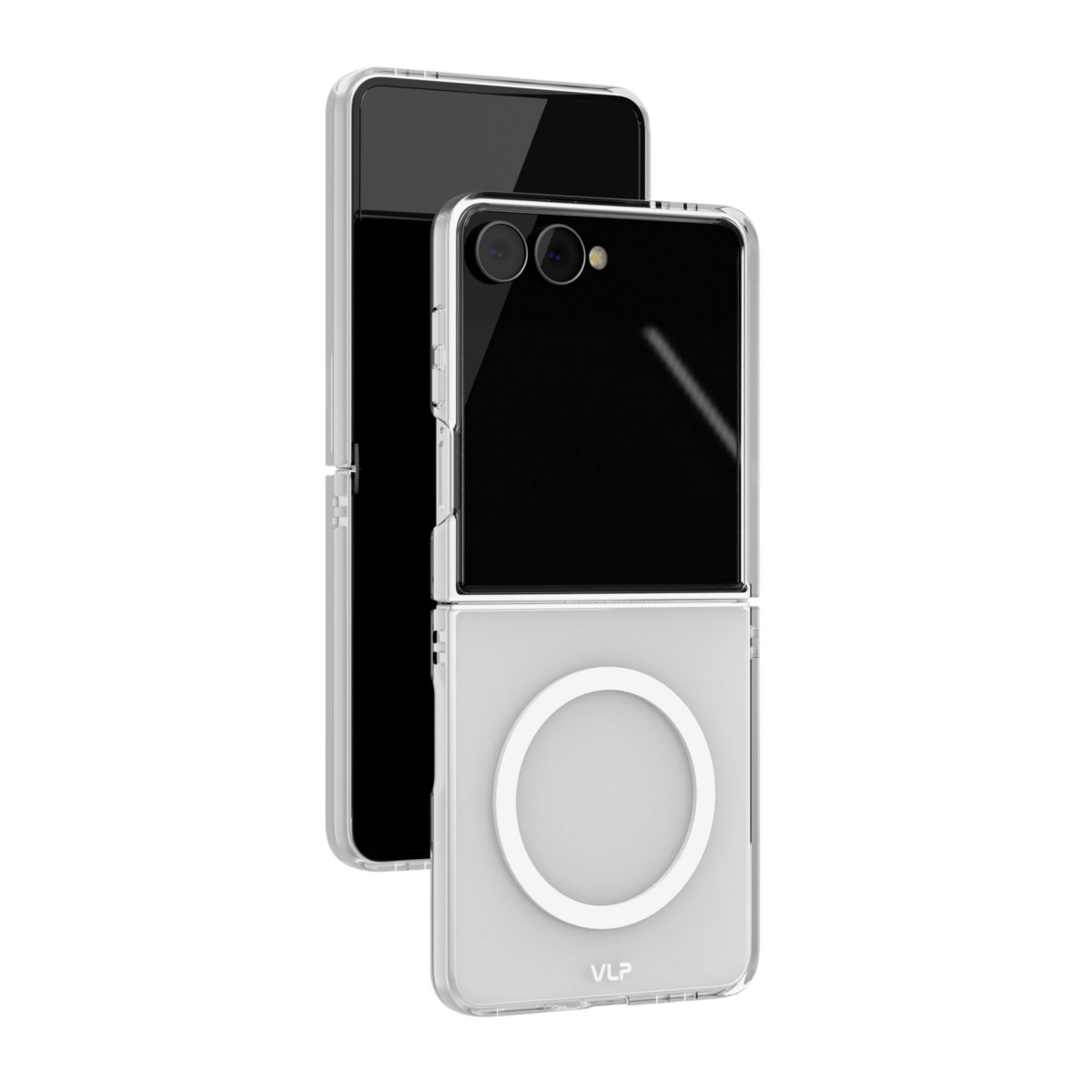 Чехол-накладка VLP Puro Case с MagSafe для Samsung Galaxy Z Flip 8, прозрачный
