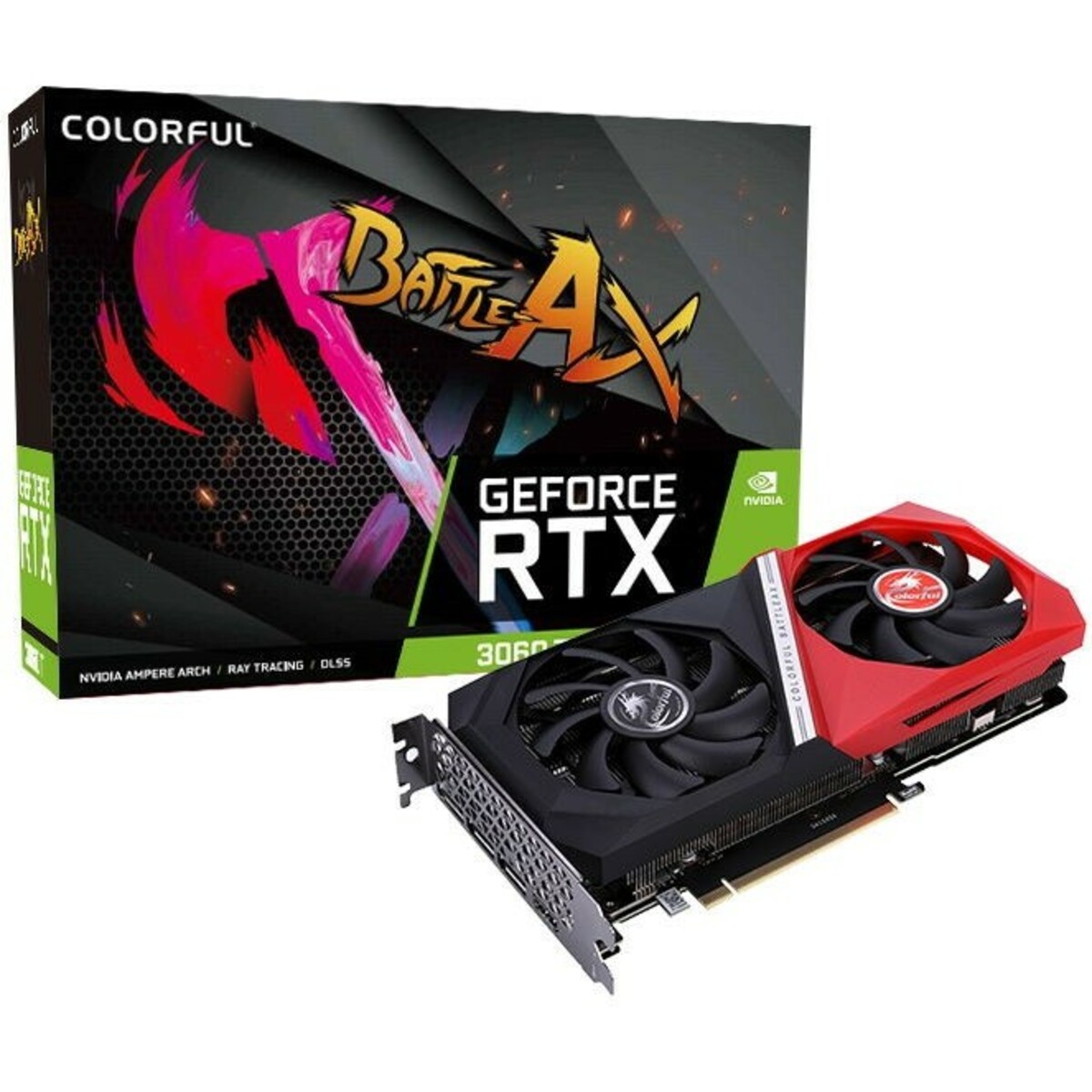 Видеокарта Colorful GeForce RTX 3060Ti NB DUO LHR-V 8Gb