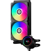 Система водяного охлаждения PcCooler DA240 BK ARGB Soc-AM5/AM4/1151/1200/1700 черный 4-pin Al+Cu 270W Ret (DA240-BKAWXX-GL)