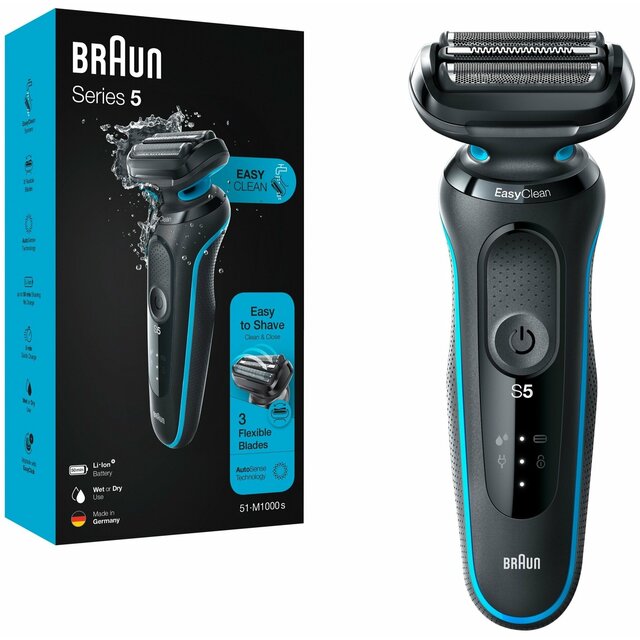 Бритва сетчатая Braun Series 5 51-M1000s, черный