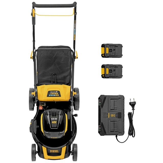 Газонокосилка роторная Denzel DLM-460 (Цвет: Yellow/Black)