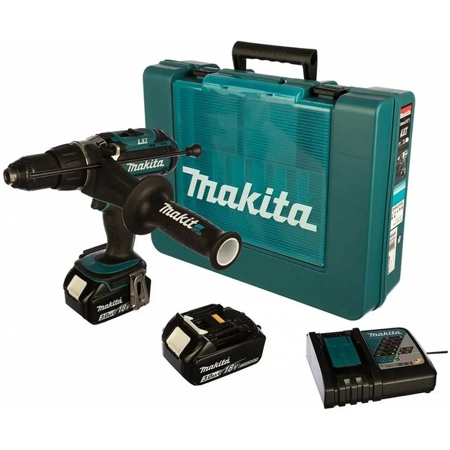 Дрель-шуруповерт Makita DHP451RFE (Цвет: Blue)