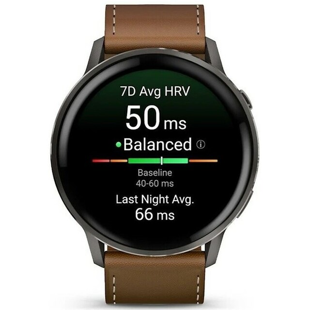 Умные часы Garmin Venu 4 45mm (Цвет: Black/Brown)