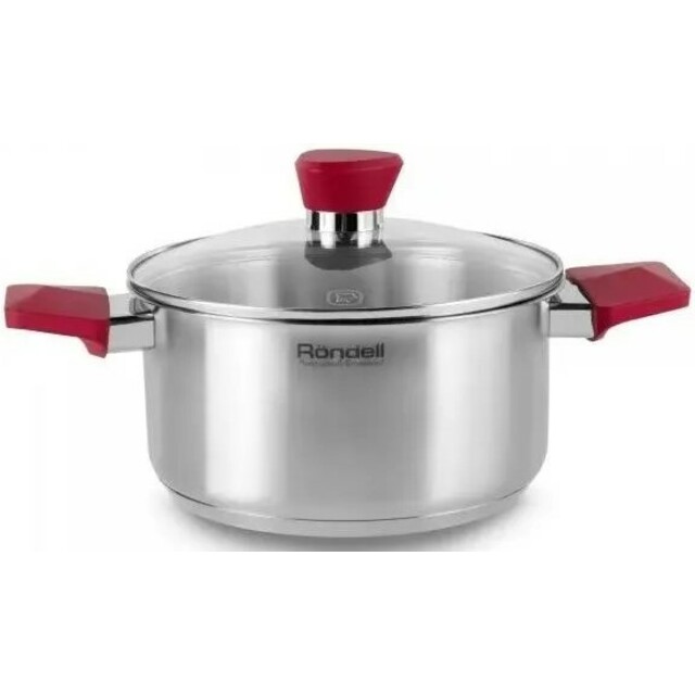 Набор посуды Rondell Strike RDS-818 (Цвет: Inox/Red)