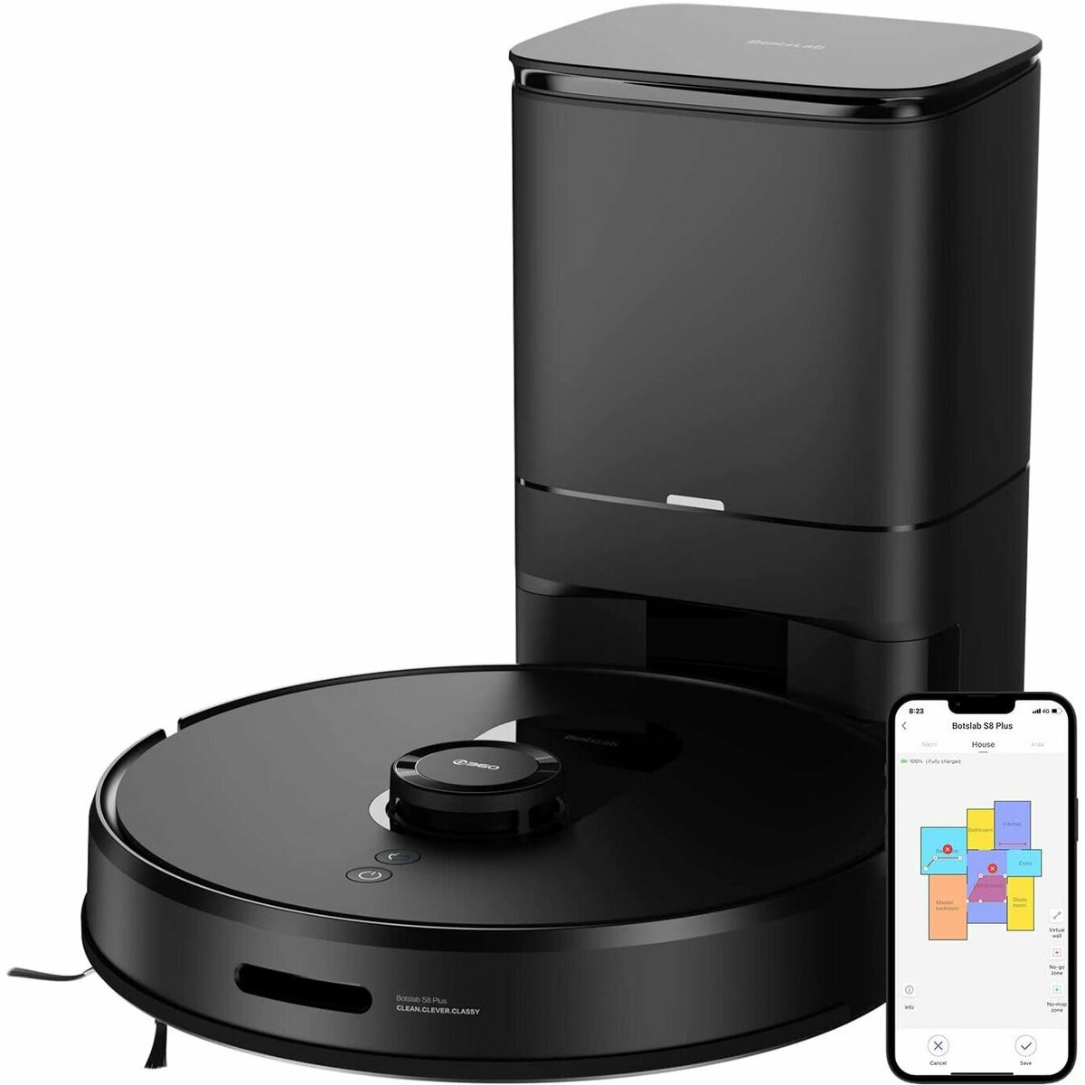 Робот-пылесос 360 Botslab S8 Plus (Цвет: Black)