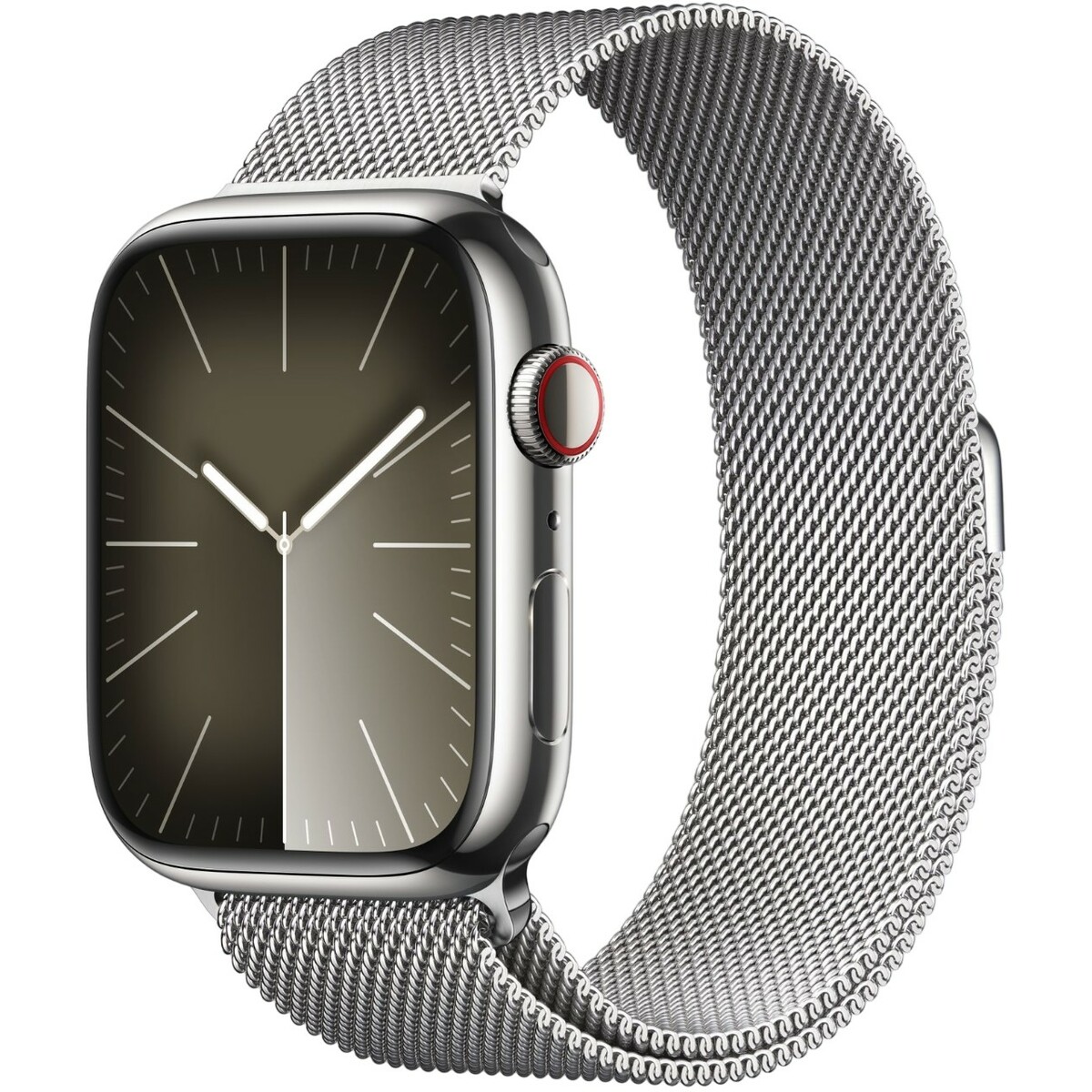 Умные часы Apple Watch Series 9 45mm Cellular Stainless Steel Case with Milanese Loop (Цвет: Silver)