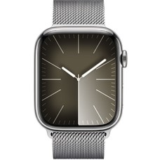 Умные часы Apple Watch Series 9 45mm Cellular Stainless Steel Case with Milanese Loop (Цвет: Silver)