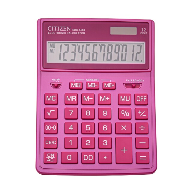 Калькулятор Citizen SDC-444XRPKE (Цвет: Pink)