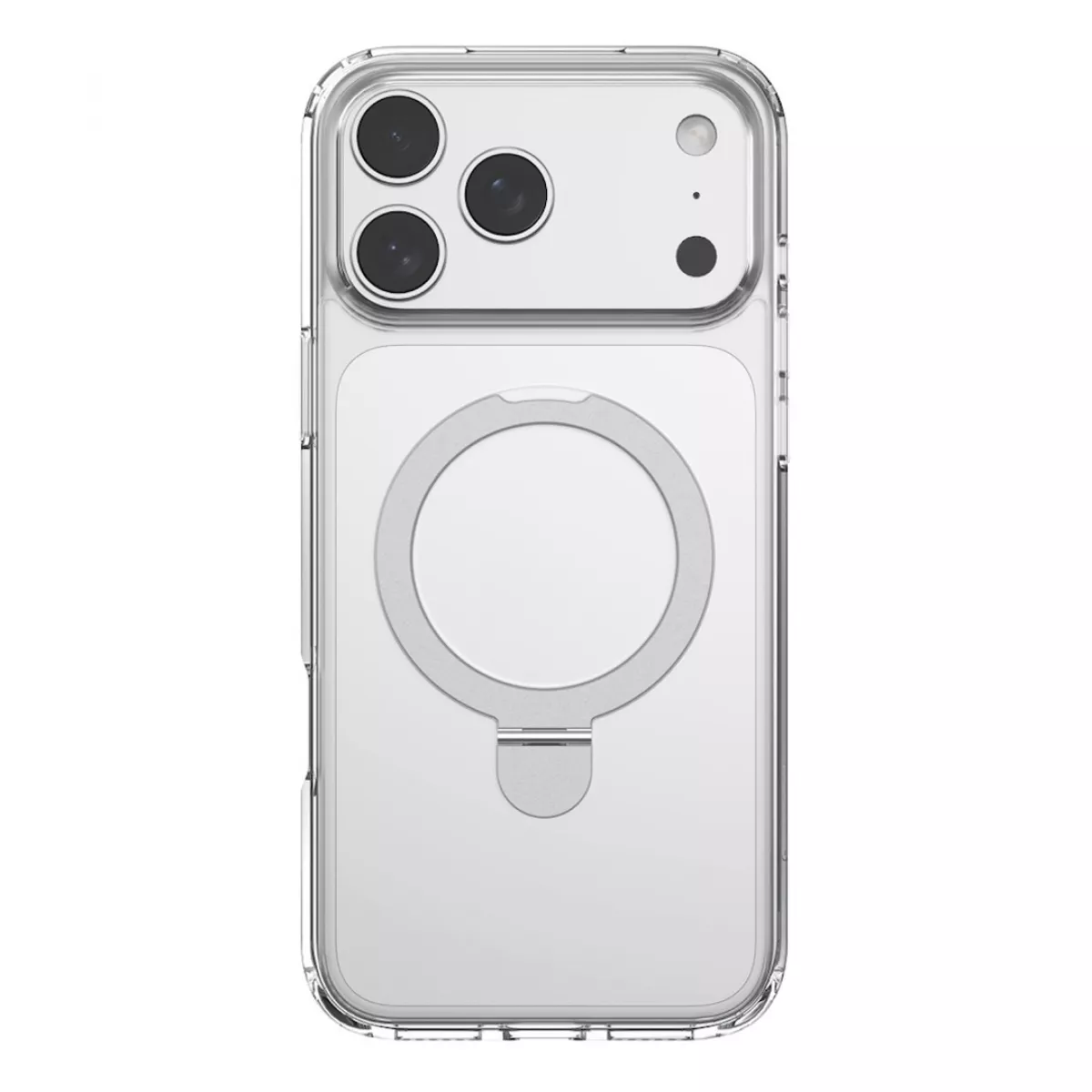 Чехол-накладка Devia Clean Series Magnetic Shockproof Stand Case для iPhone 17 Pro Max (Цвет: Clear)