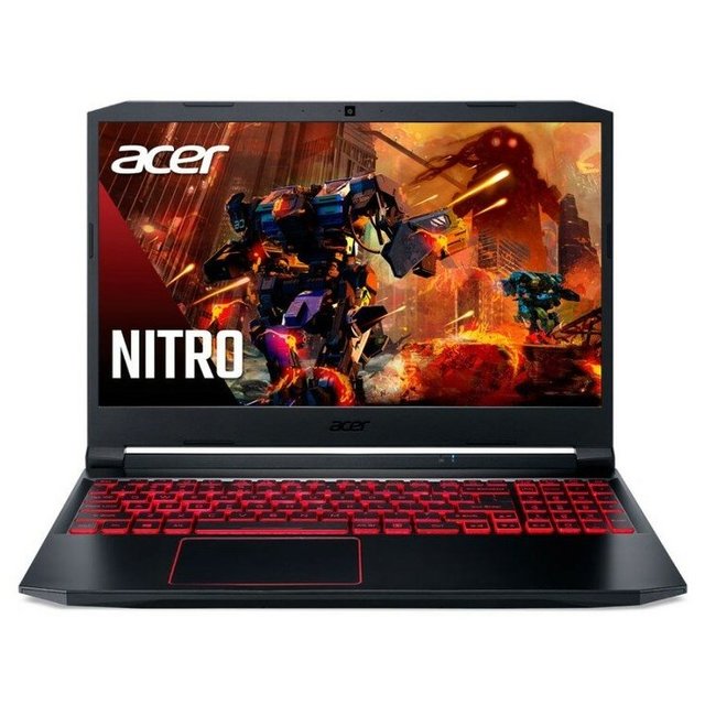 Ноутбук Acer Nitro 5 AN515-57-57DF Core i5 11400H/16Gb DDR4/SSD512Gb/NVIDIA GeForce GTX 1650/15.6 /IPS/FHD (1920x1080)/DOS/Shale Black/Wi-Fi/