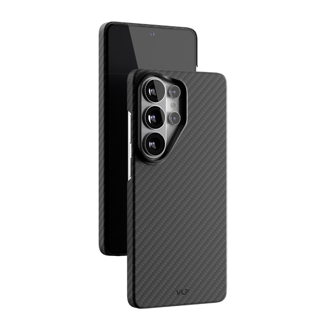 Чехол-накладка VLP Kevlar Сase MagSafe для Samsung S26 Ultra (Цвет:Black)
