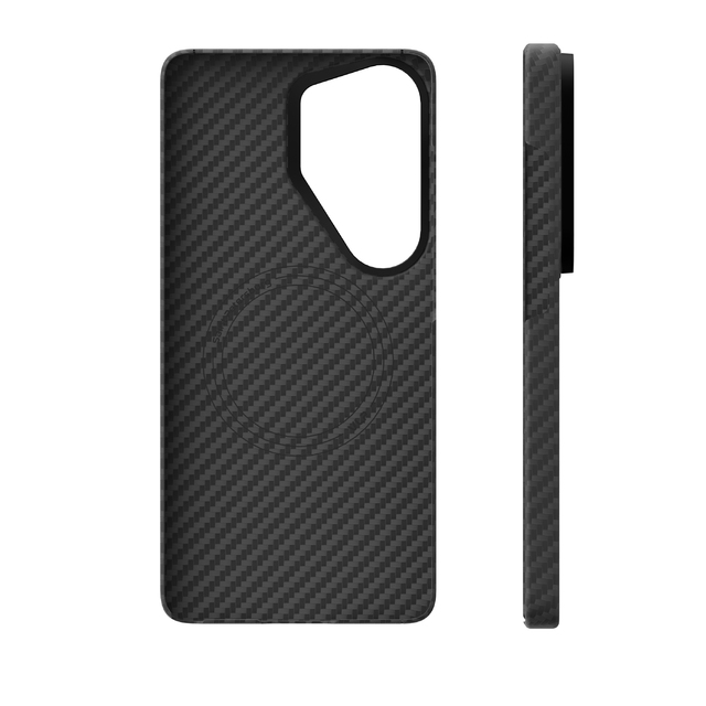 Чехол-накладка VLP Kevlar Сase MagSafe для Samsung S26 Ultra (Цвет:Black)