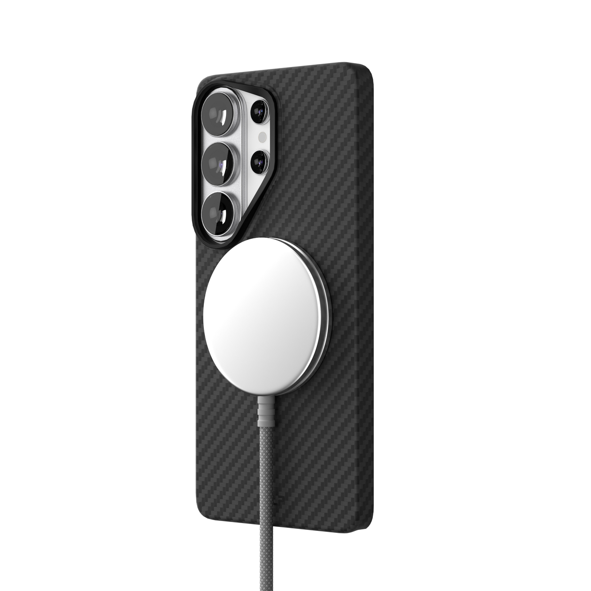 Чехол-накладка VLP Kevlar Сase MagSafe для Samsung S26 Ultra (Цвет:Black)