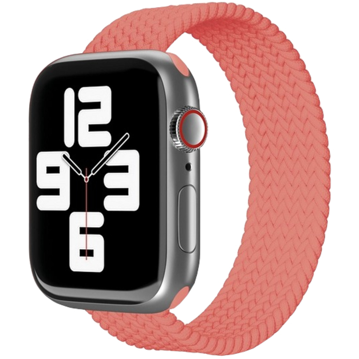 Ремешок нейлоновый плетеный VLP Braided Band для Apple Watch 38/40/41 mm (S/M 2шт) (Цвет: Coral)