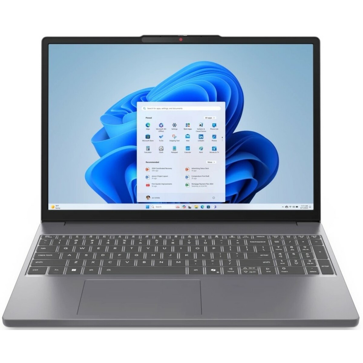 Ноутбук Lenovo IdeaPad Slim 3 15AHP10 (Ryzen 5 8540U / 16Gb DDR5 / SSD512Gb / AMD Radeon 740M / 15.3