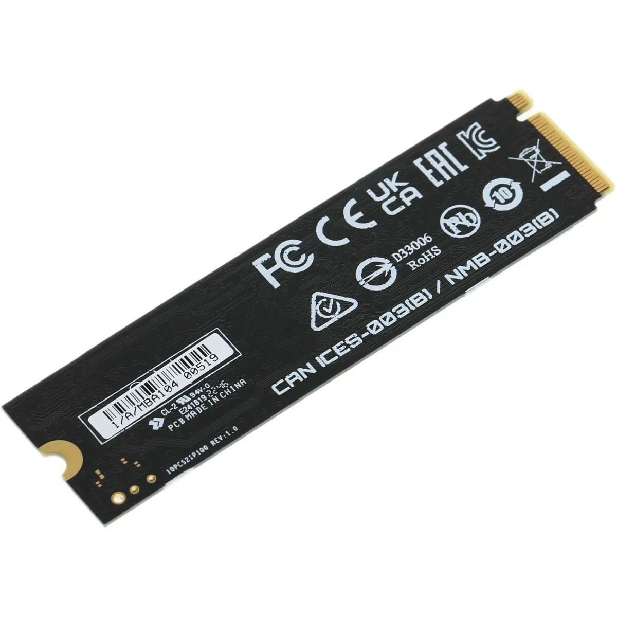 Накопитель SSD Gigabyte PCI-E 4.0 x4 500Gb AG450E500G-G 