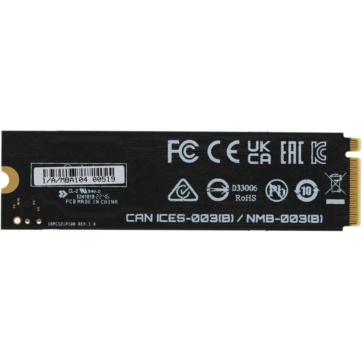 Накопитель SSD Gigabyte PCI-E 4.0 x4 500Gb AG450E500G-G 