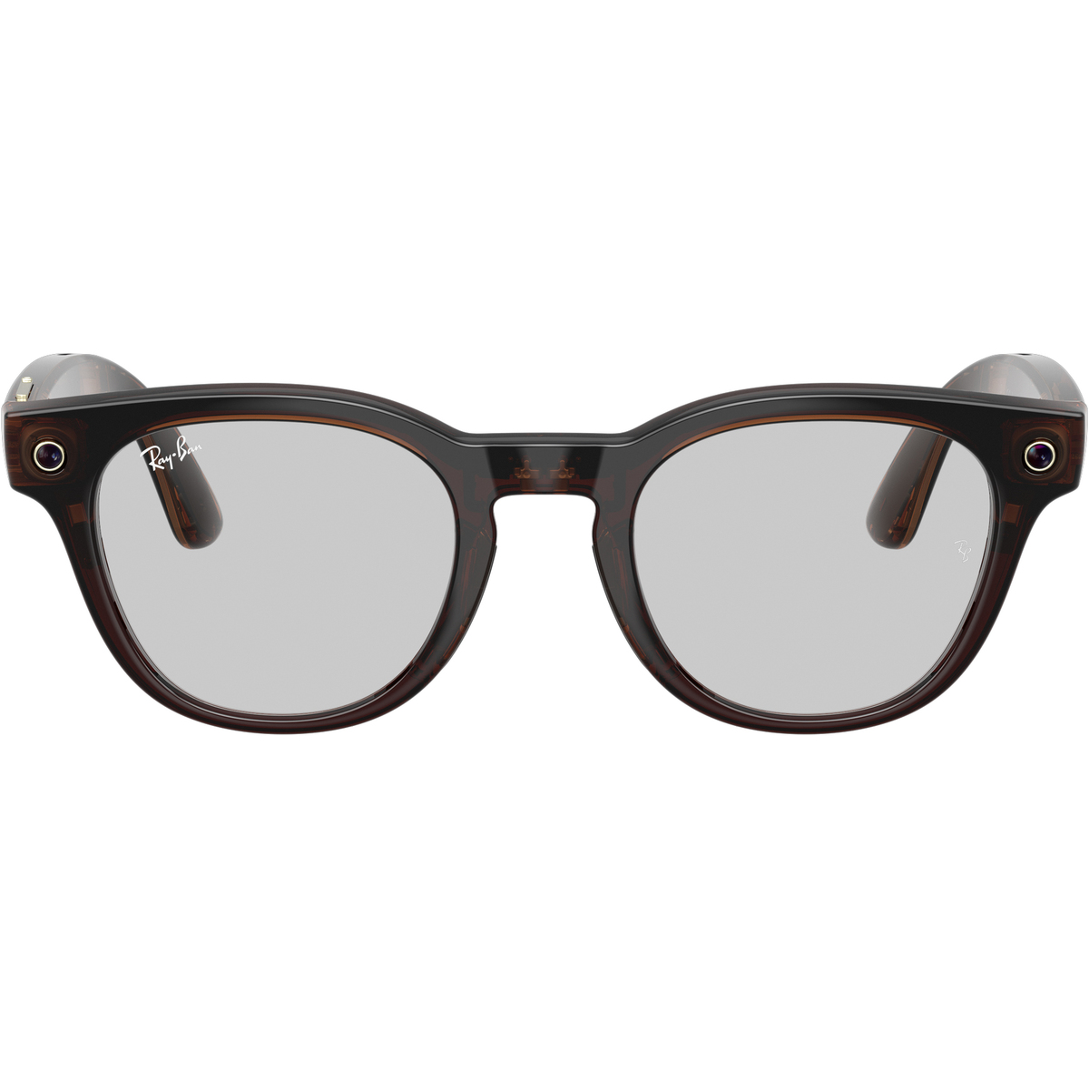Умные очки Ray-Ban Meta Scriber Optics RW7002 (Gen 2) (Цвет: Transparent Shiny Umber / Clear)