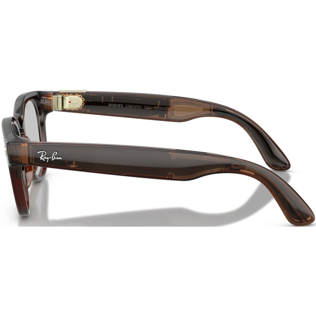 Умные очки Ray-Ban Meta Scriber Optics RW7002 (Gen 2) (Цвет: Transparent Shiny Umber / Clear) Умные очки Ray-Ban Meta Scriber Optics RW7002 (Gen 2) (Цвет: Transparent Shiny Umber / Clear)