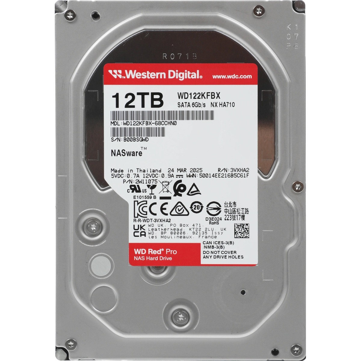 Жесткий диск WD SATA-III 12TB WD122KFBX