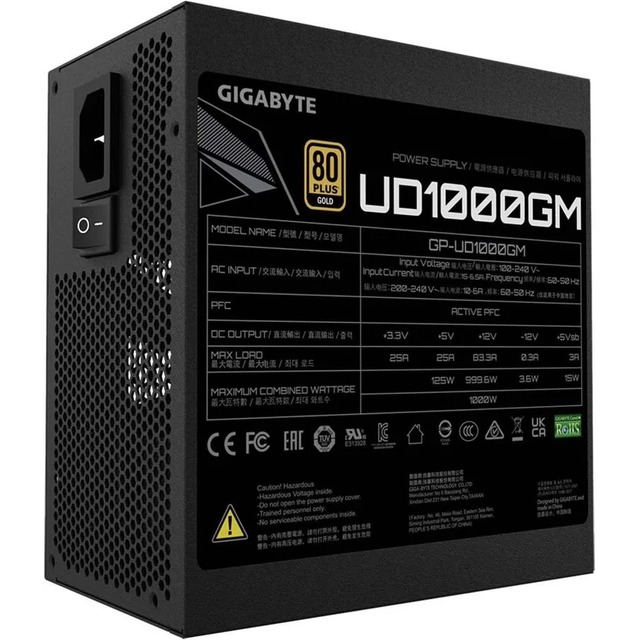 Блок питания Gigabyte ATX 1000W GP-UD1000GM