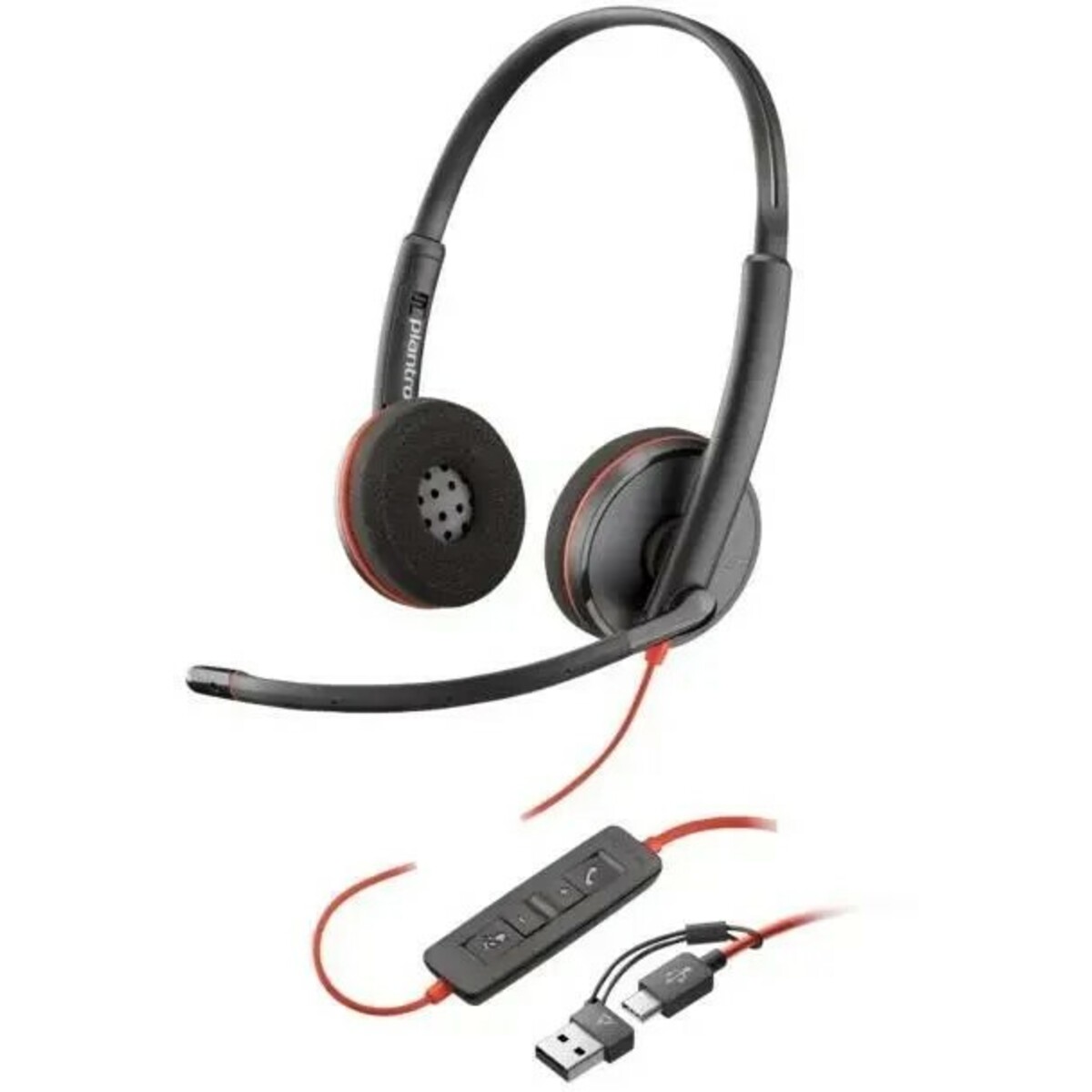 Компьютерная гарнитура Poly Blackwire 3220, черный 