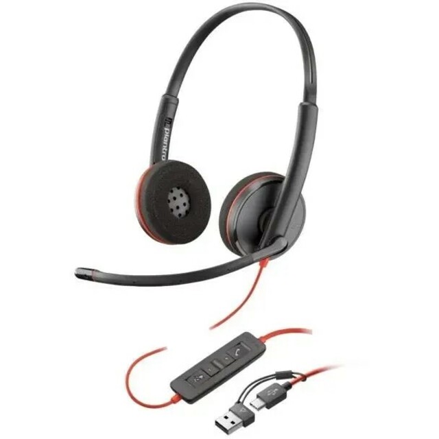 Компьютерная гарнитура Poly Blackwire 3220, черный 