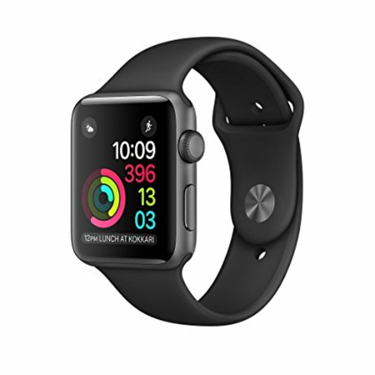 Умные часы Apple Watch Series 2 38mm Aluminum Case with Sport Band (Цвет: Space Gray/Black)