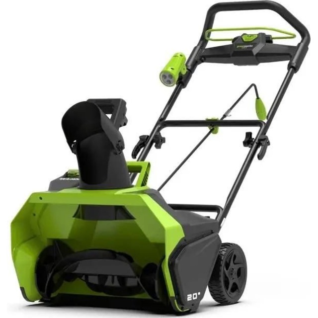 Снегоуборщик электрический Greenworks SnowLine GD40ST (Цвет: Green) Снегоуборщик электрический Greenworks SnowLine GD40ST (Цвет: Green)