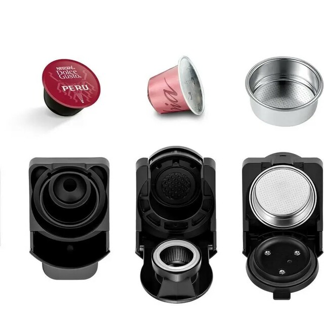 Кофемашина Kitfort КТ-7105-1 (Цвет: Black/Purple)