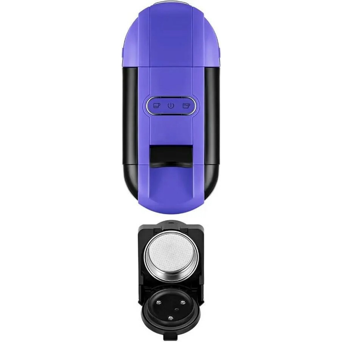 Кофемашина Kitfort КТ-7105-1 (Цвет: Black / Purple)