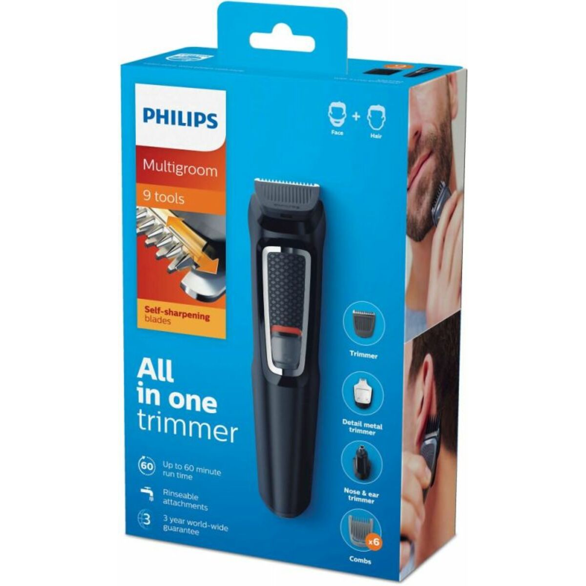 Триммер Philips MG3740/15, черный