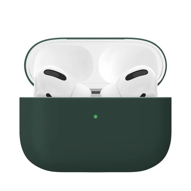 Чехол силиконовый VLP Silicone Case 0.8mm Soft Touch для Apple AirPods Pro (Цвет: Dark Green)