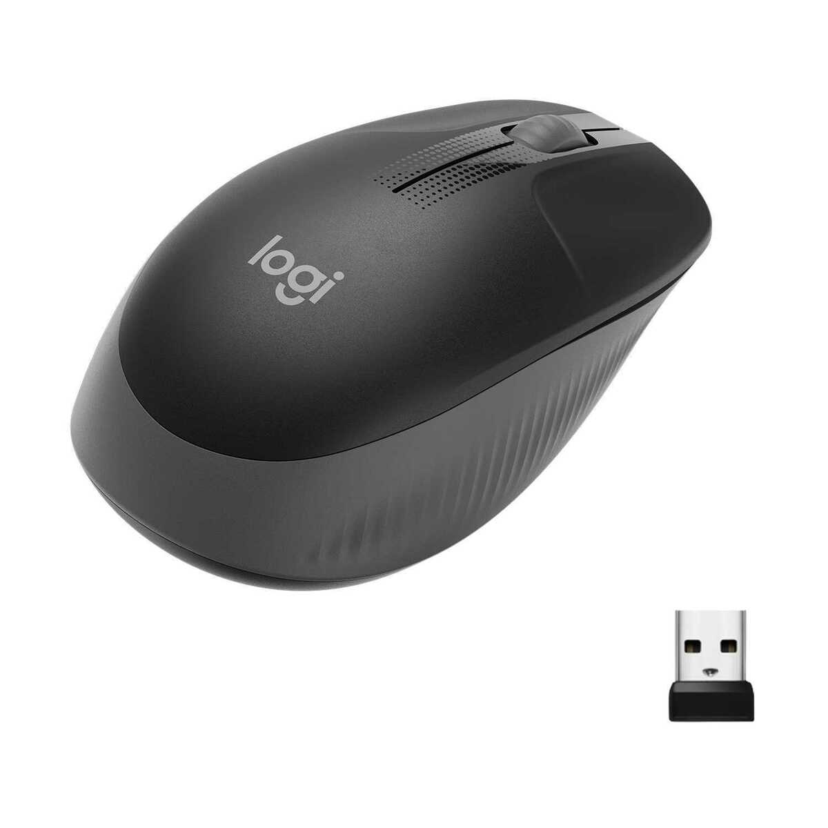 Беспроводная мышь Logitech M190 (Цвет: Black/Gray)